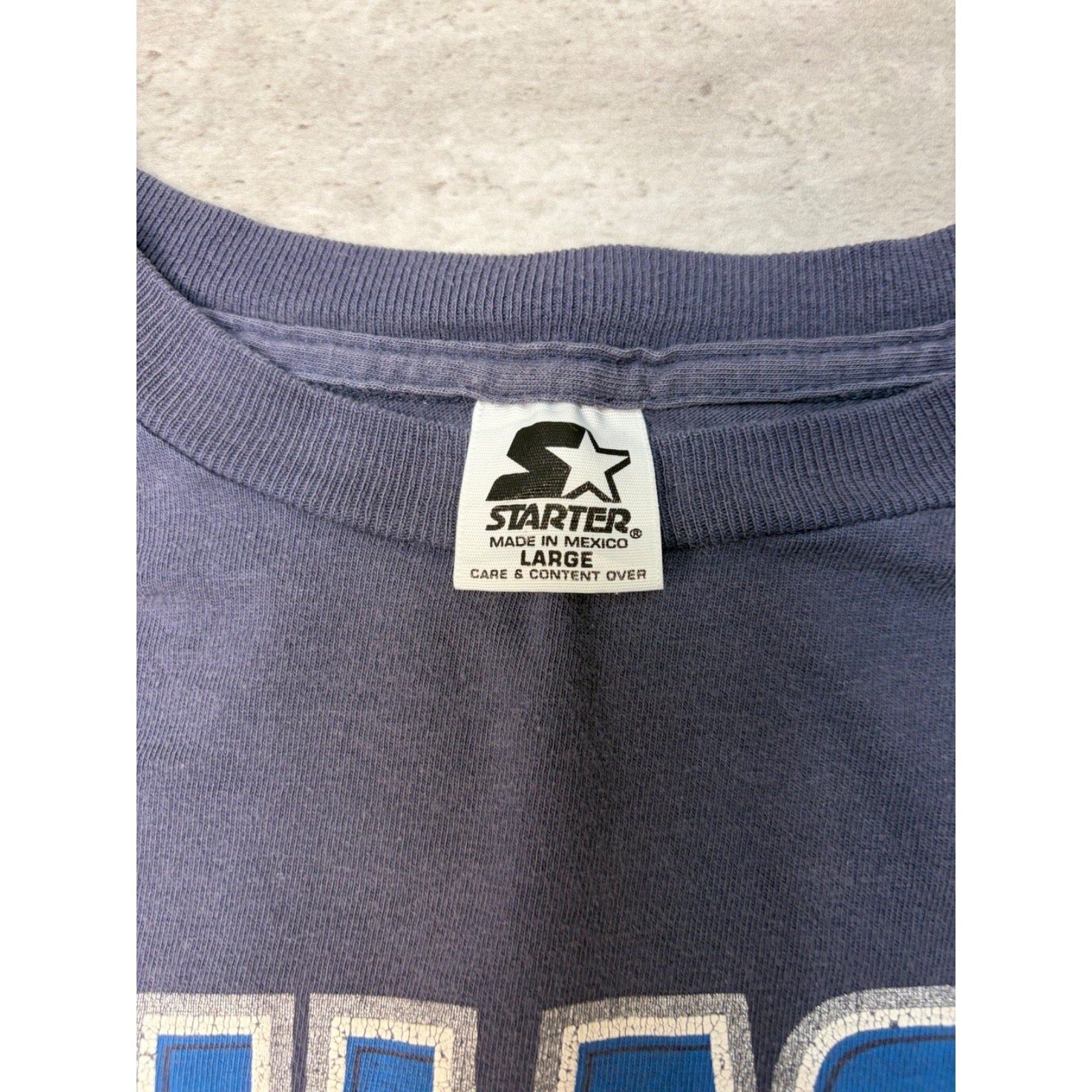 Vintage 90s Dallas Cowboys NFL Spellout Starter Graphic T-Shirt Size Large