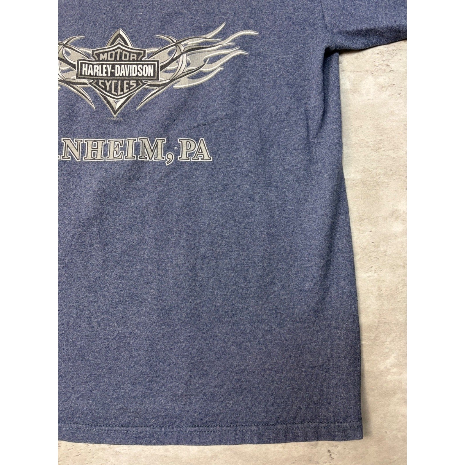 Vintage 2005 Harley Davidson Graphic Spellout T-Shirt Size Medium