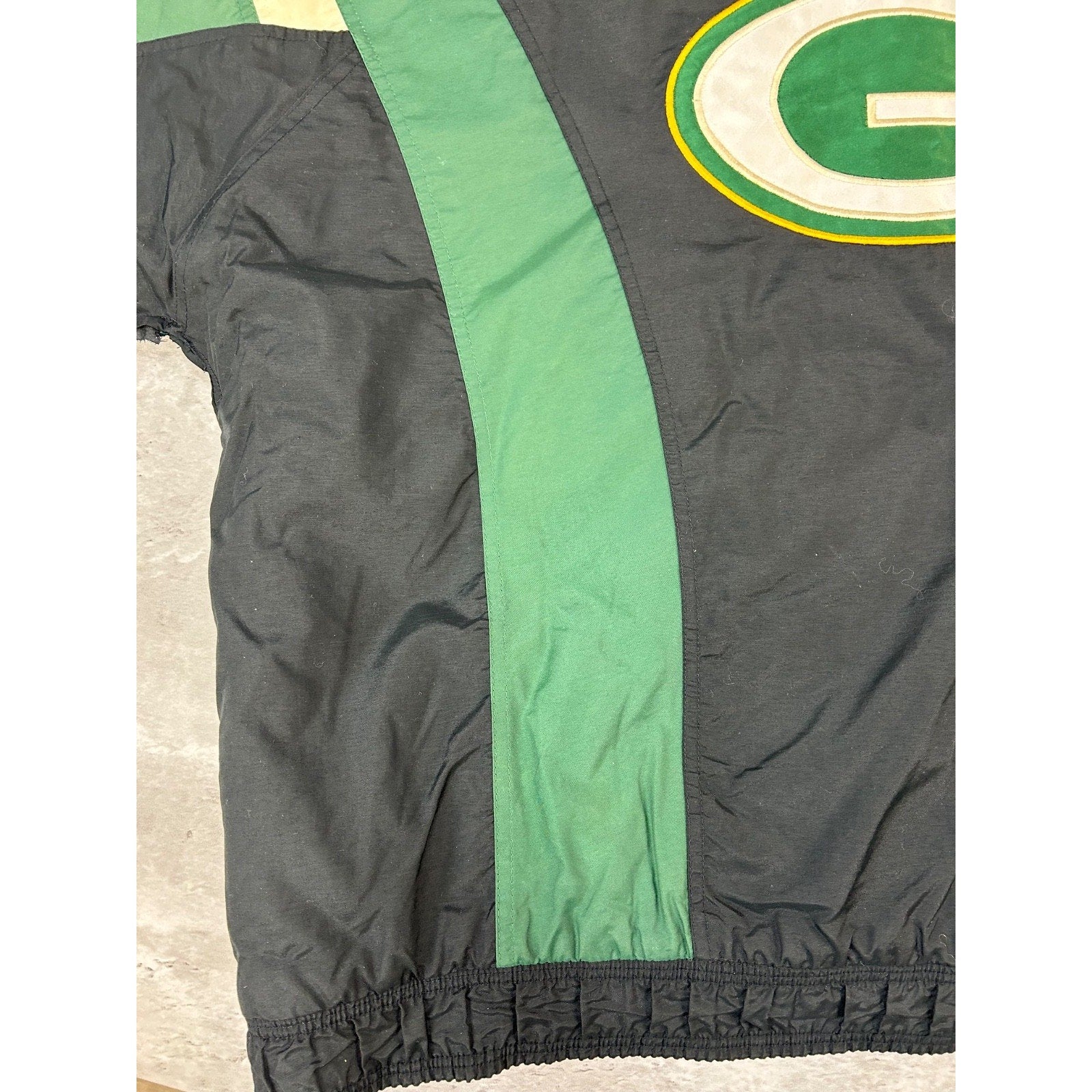 Vintage 90s Green Bay Packers NFL Insulated Full Zip Starter Jacket Size 2XL
