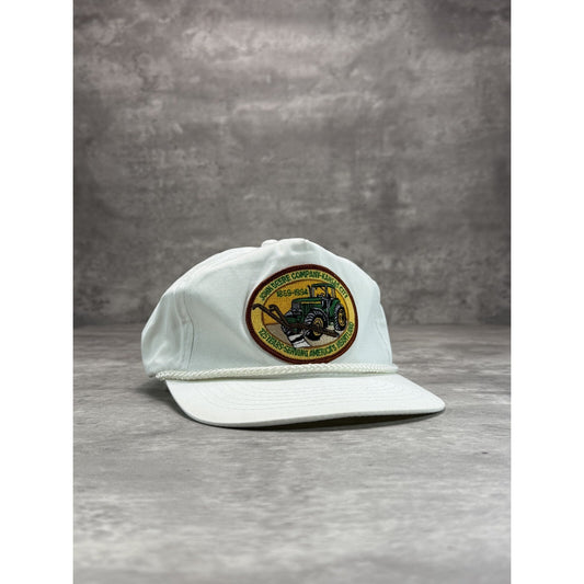 Vintage 1994 John Deere Embroidered Tractor Patch Snapback Hat OSFA