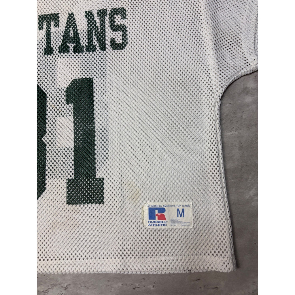 Vintage 90s Michigan State Spartans #81 NCAA Mesh Football Jersey Size Medium