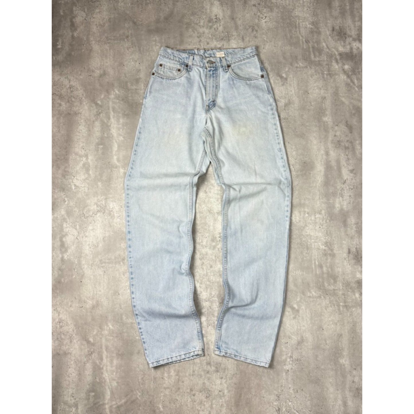 Vintage 90s Levis 550 Red Tab Light Wash Denim Pants Size 30 Blue