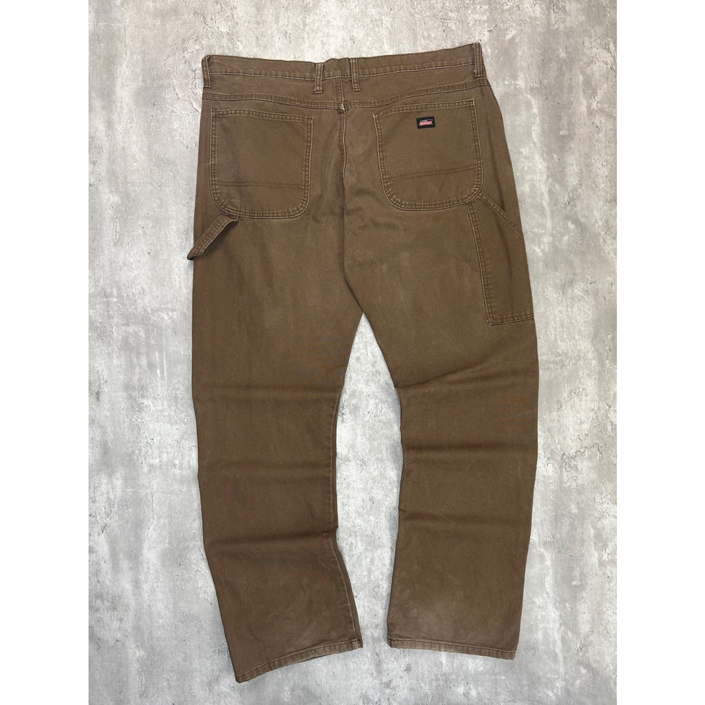 Dickies Canvas Workwear Carpenter Pants Size 40 Brown