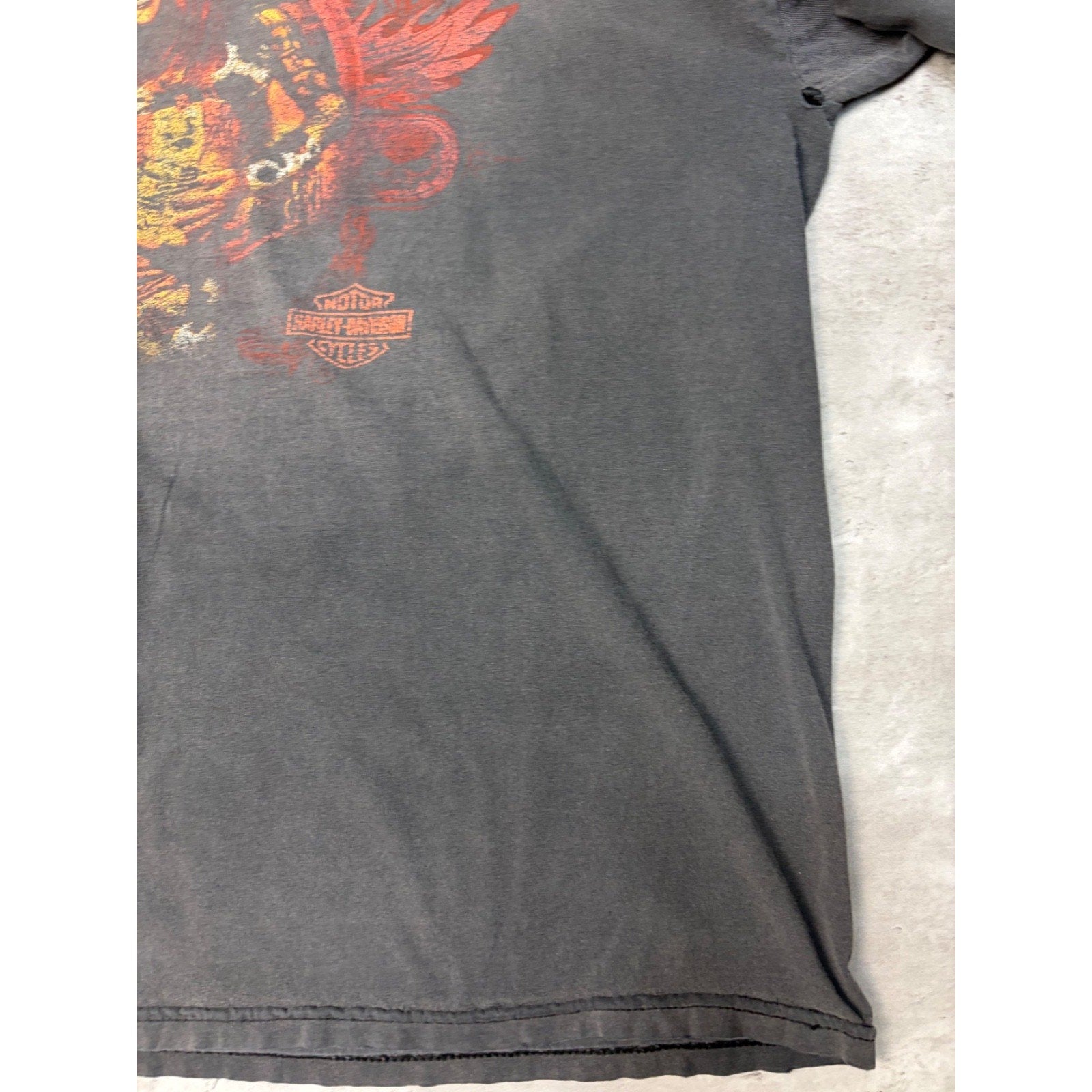 Vintage Harley Davidson Steampunk Spellout Graphic T-Shirt Size XL