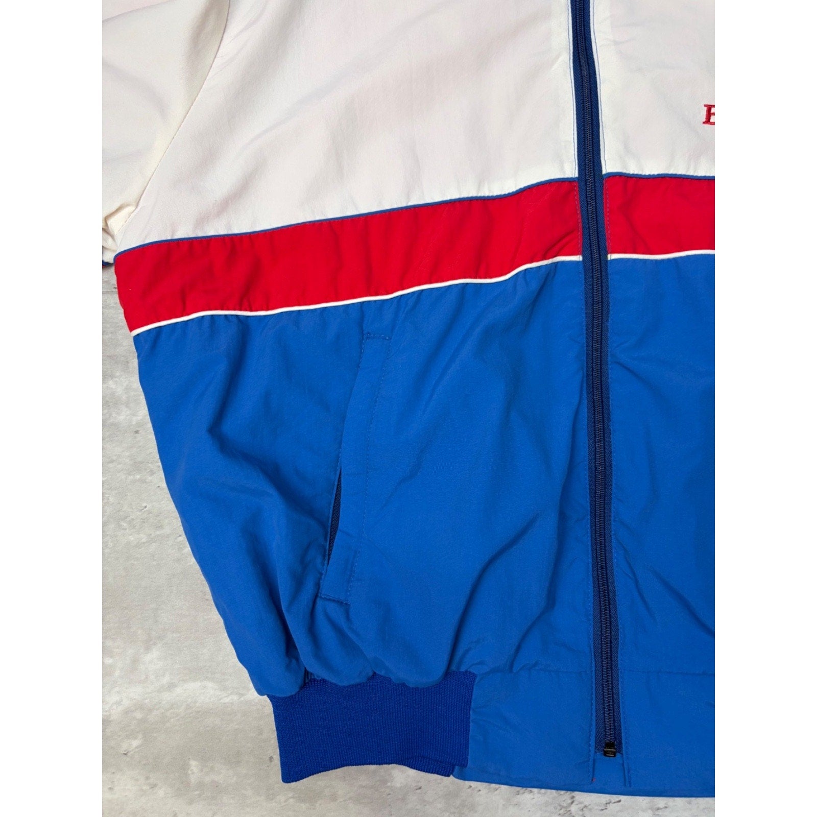 Vintage 90s Team Budweiser Nascar Team Full Zip Bomber Jacket Size XL