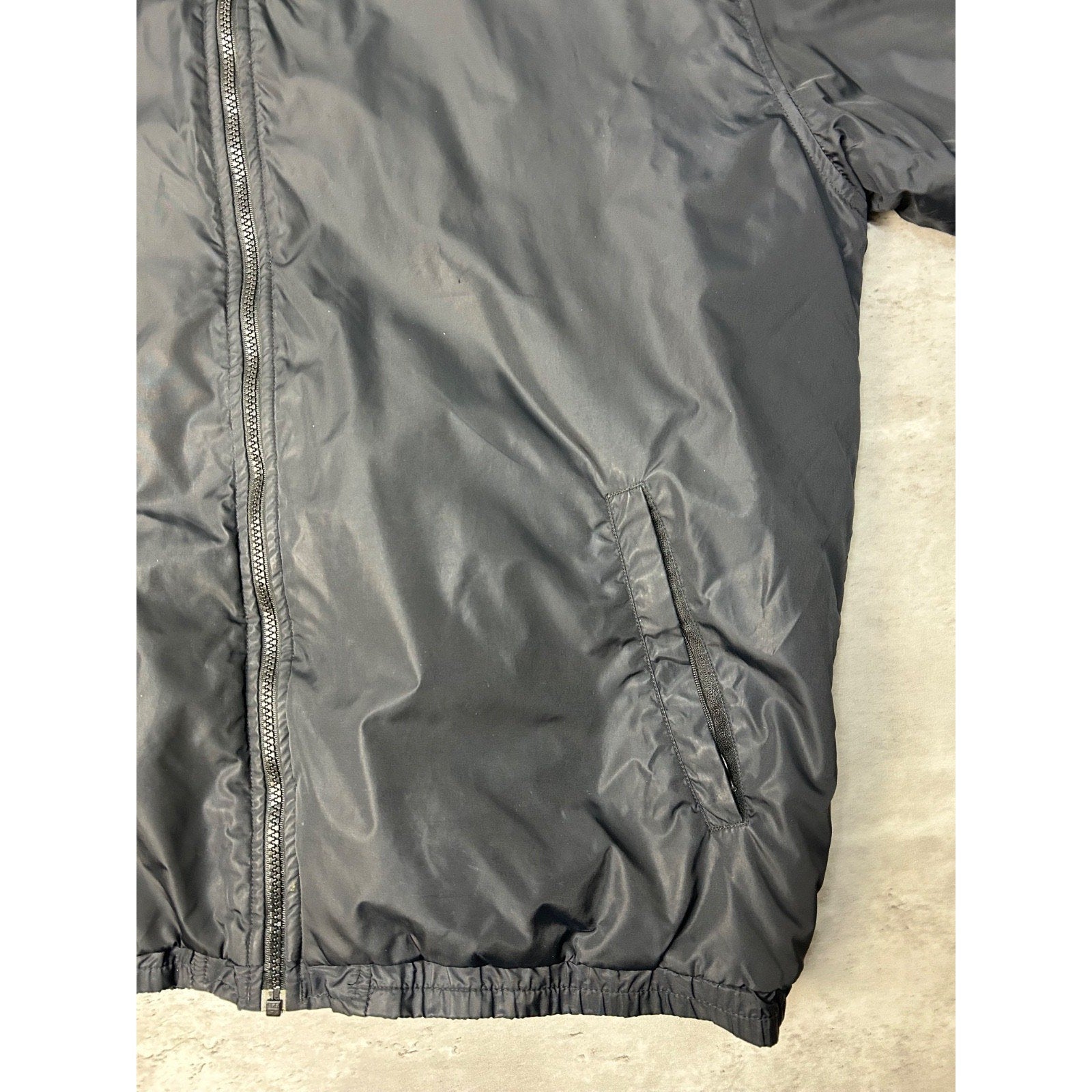 Vintage Adidas Embroidered Logo Nylon Full Zip Hooded Jacket Size Large