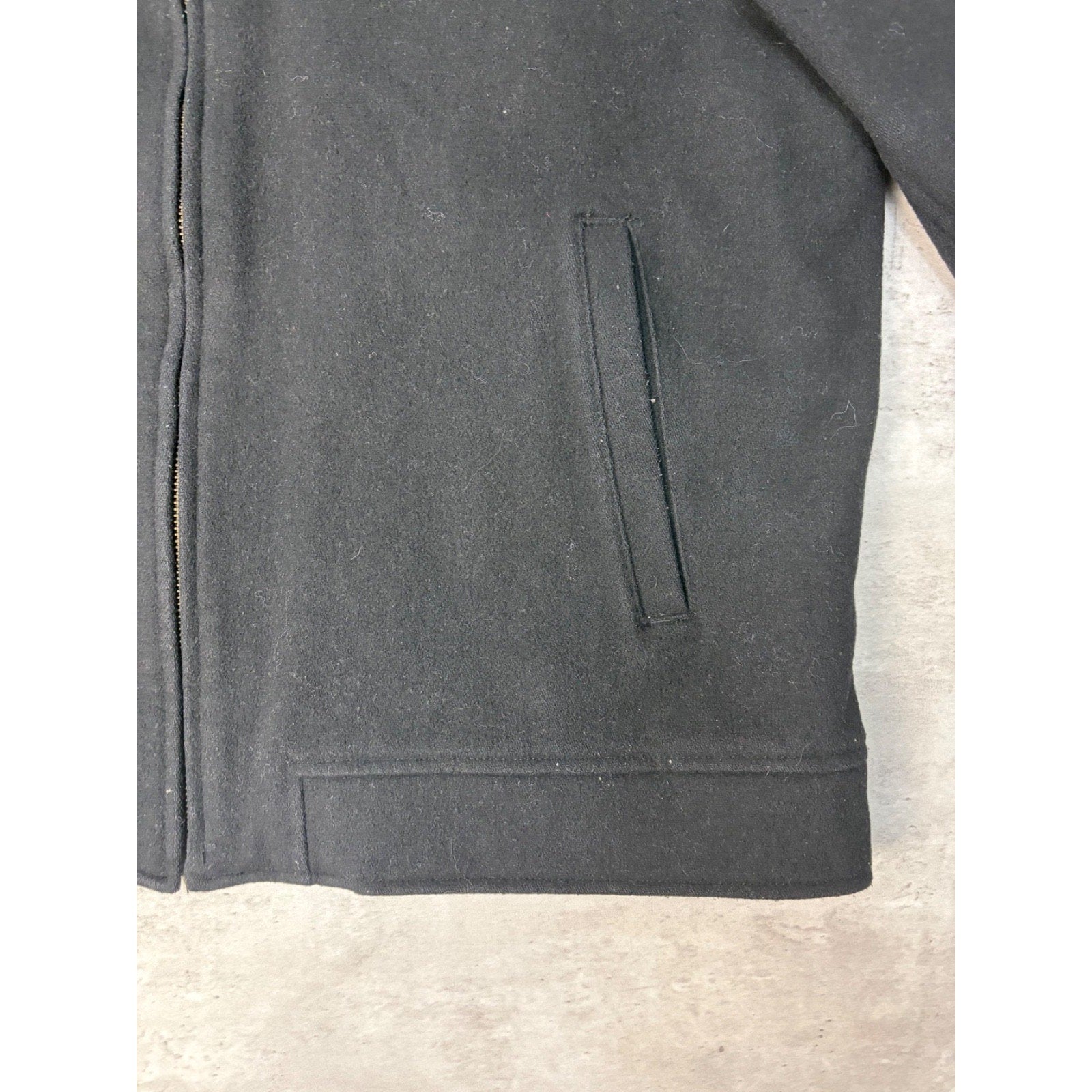 Vintage Gap Heavyweight Full Zip Black Collared Jacket Size Large