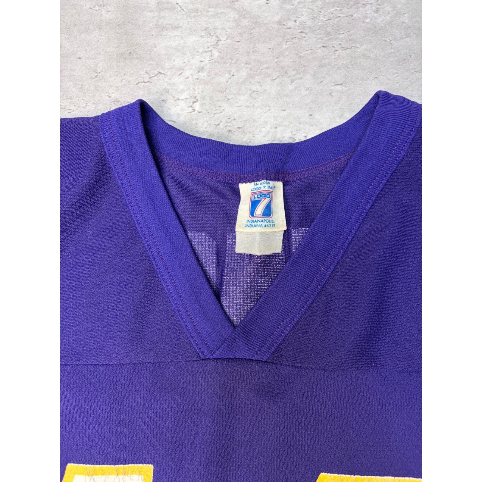 Vintage 90s Brad Johnson #14 Minnesota Vikings NFl Logo 7 Jersey Size 2XL
