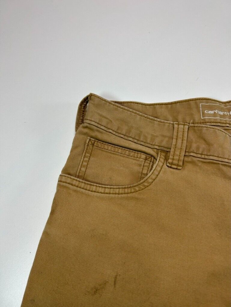 Carhartt Relaxed Fit Canvas Workwear Five Pocket Pants Size 30 Beige