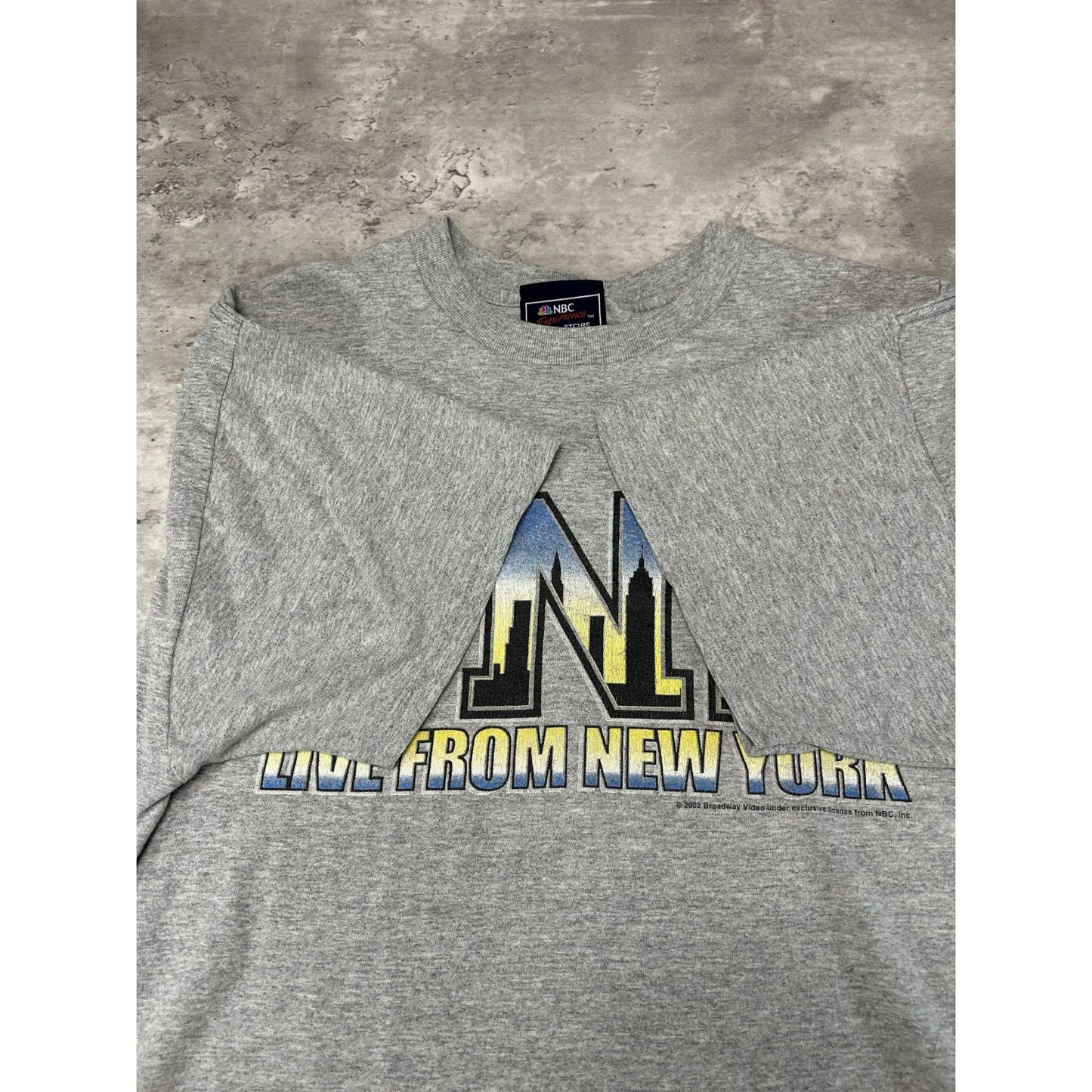 Vintage 2002 Saturday Night Live SNL Spellout Tv Show Promo T-Shirt Size XL