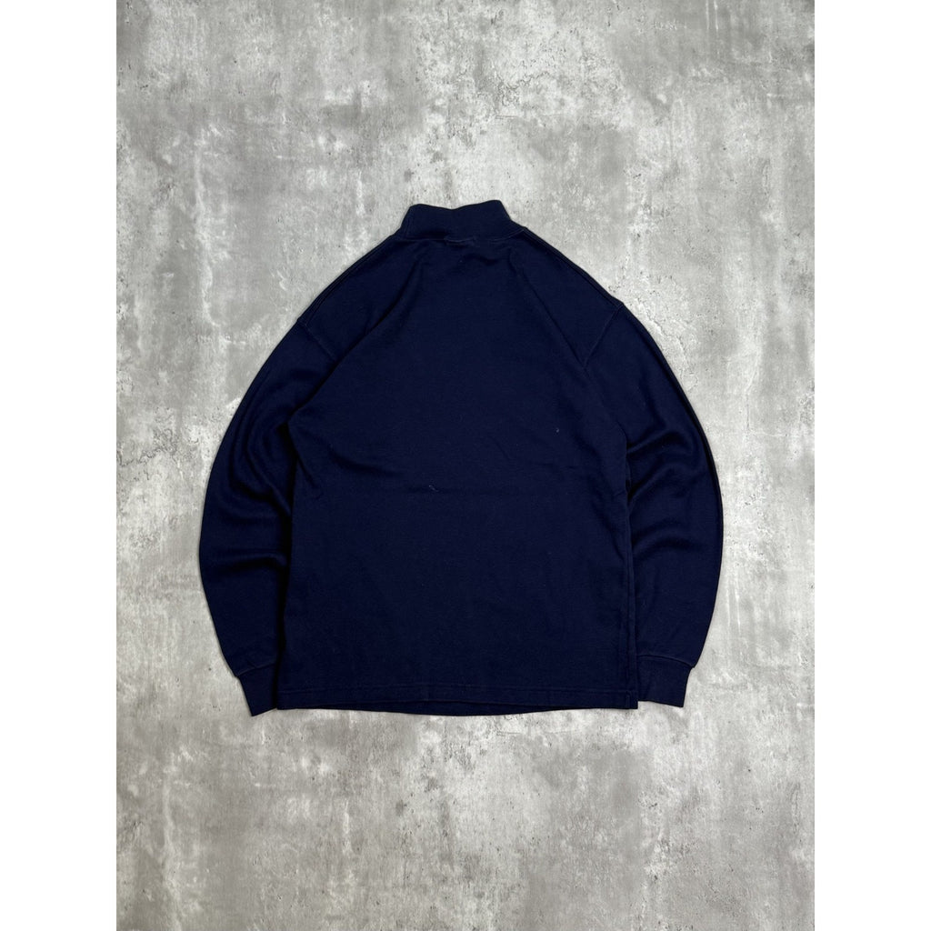 Vintage 90s Rolls Royce Embroidered Logo Mock Neck Long Sleeve T-Shirt Sz Small