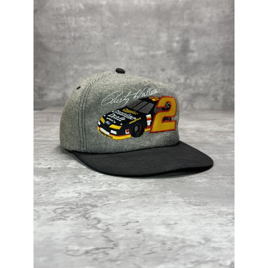Vintage 90s Rusty Wallace #2 Embroidered Nascar Racing Snapback Hat OSFA
