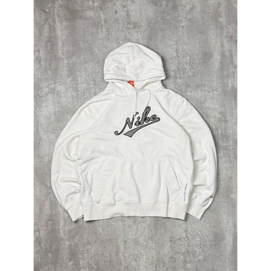 Vintage Y2K Nike Embroidered Script Spellout Hooded Sweatshirt Size Medium
