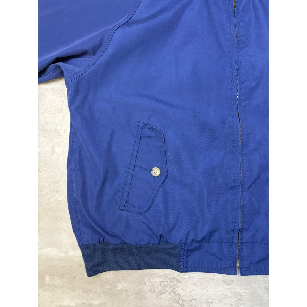 Vintage 90s Eddie Bauer Full Zip Navy Blue Bomber Jacket Size XL