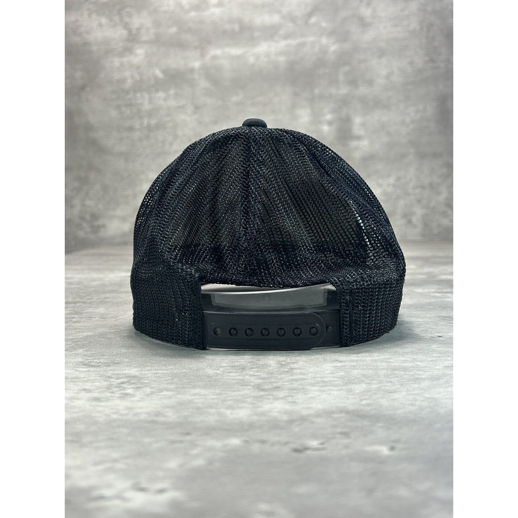 Vintage 90s Miller Genuine Draft Beer Promo Trucker Snapback Hat OSFA Black