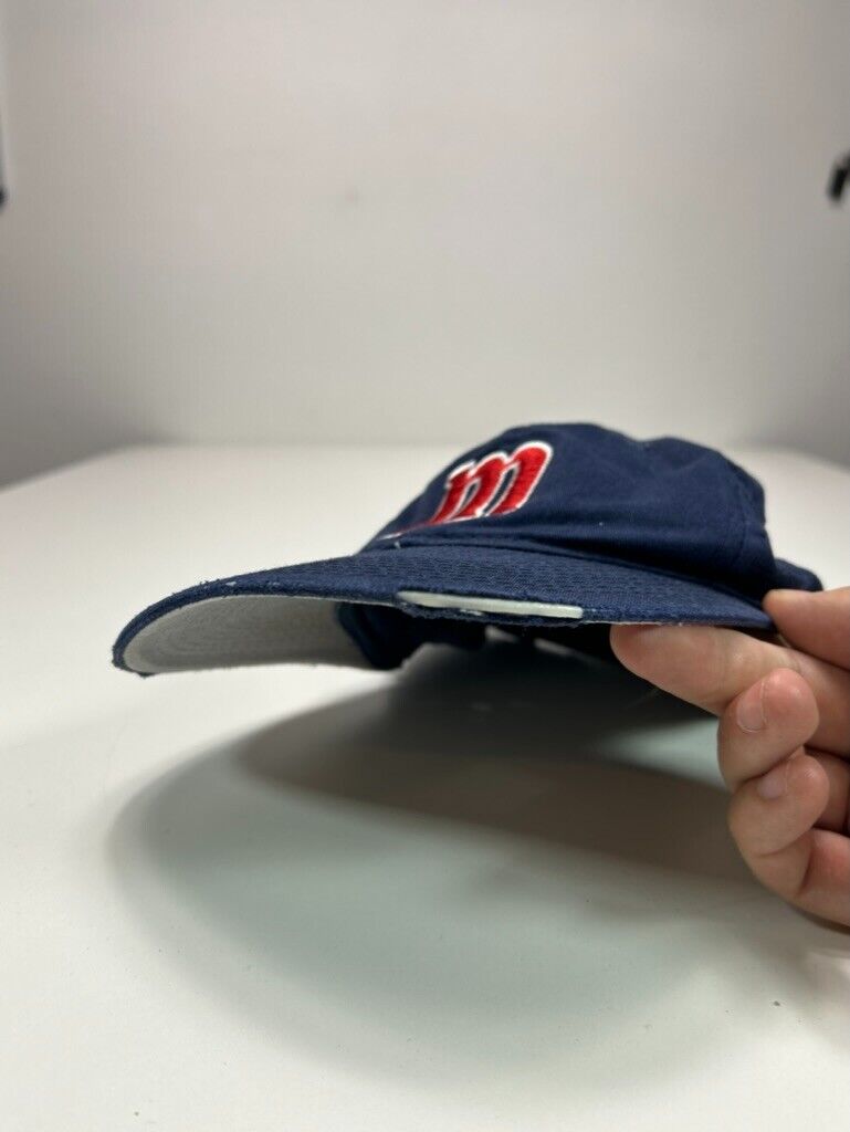 Vintage 90s Minnesota Twins MLB Embroidered Logo Snapback Hat OSFA Blue