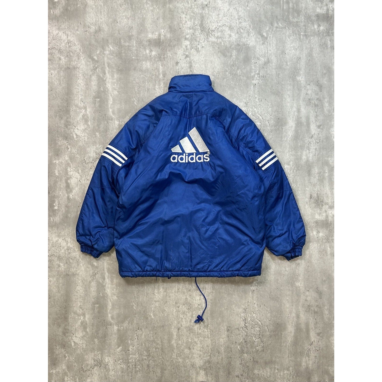 Vintage 90s Adidas Embroidered Logo Insulated Full Zip Jacket Size XL