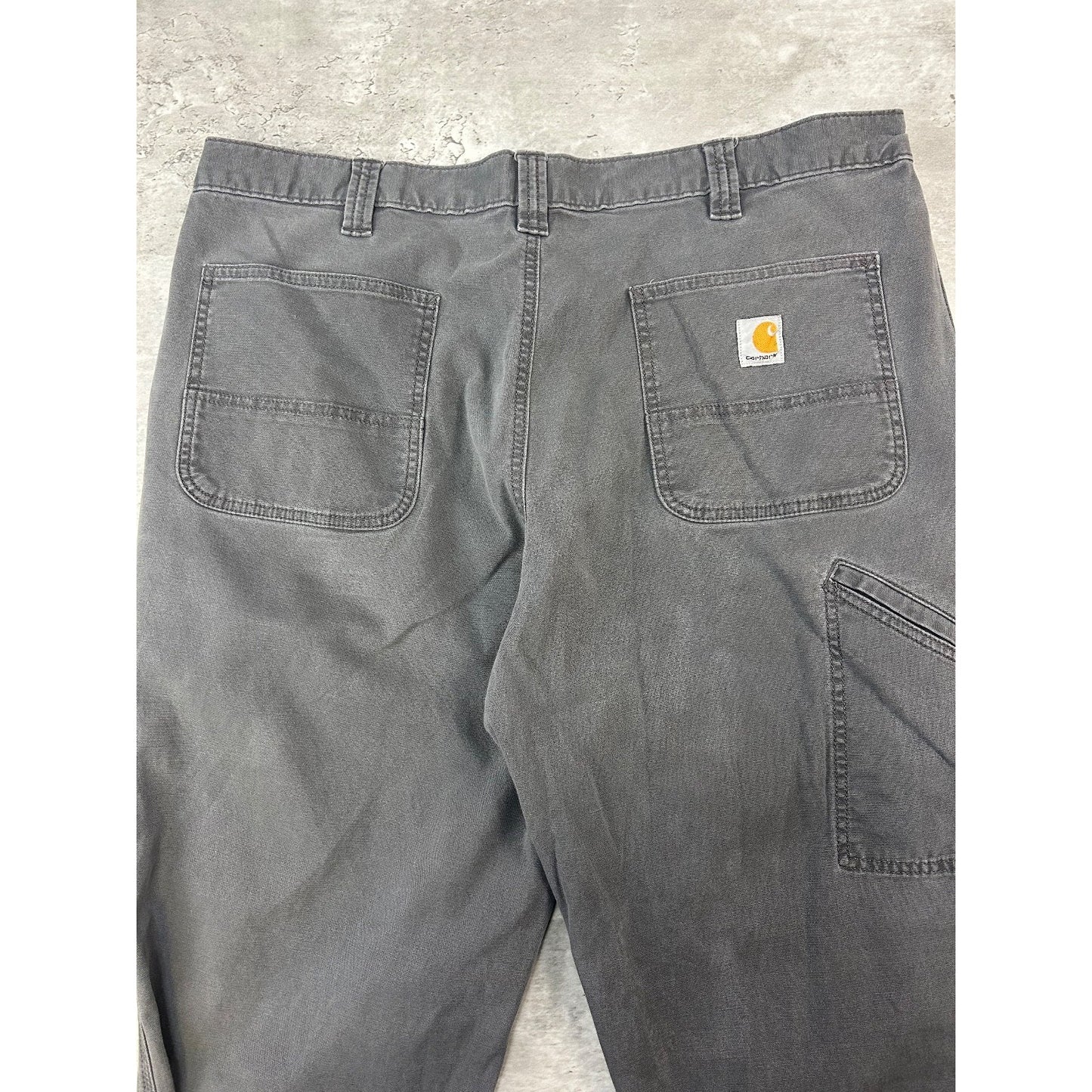 Carhartt Relaxed Fit Canvas Workwear Five Pocket Pants Size 39 Gray