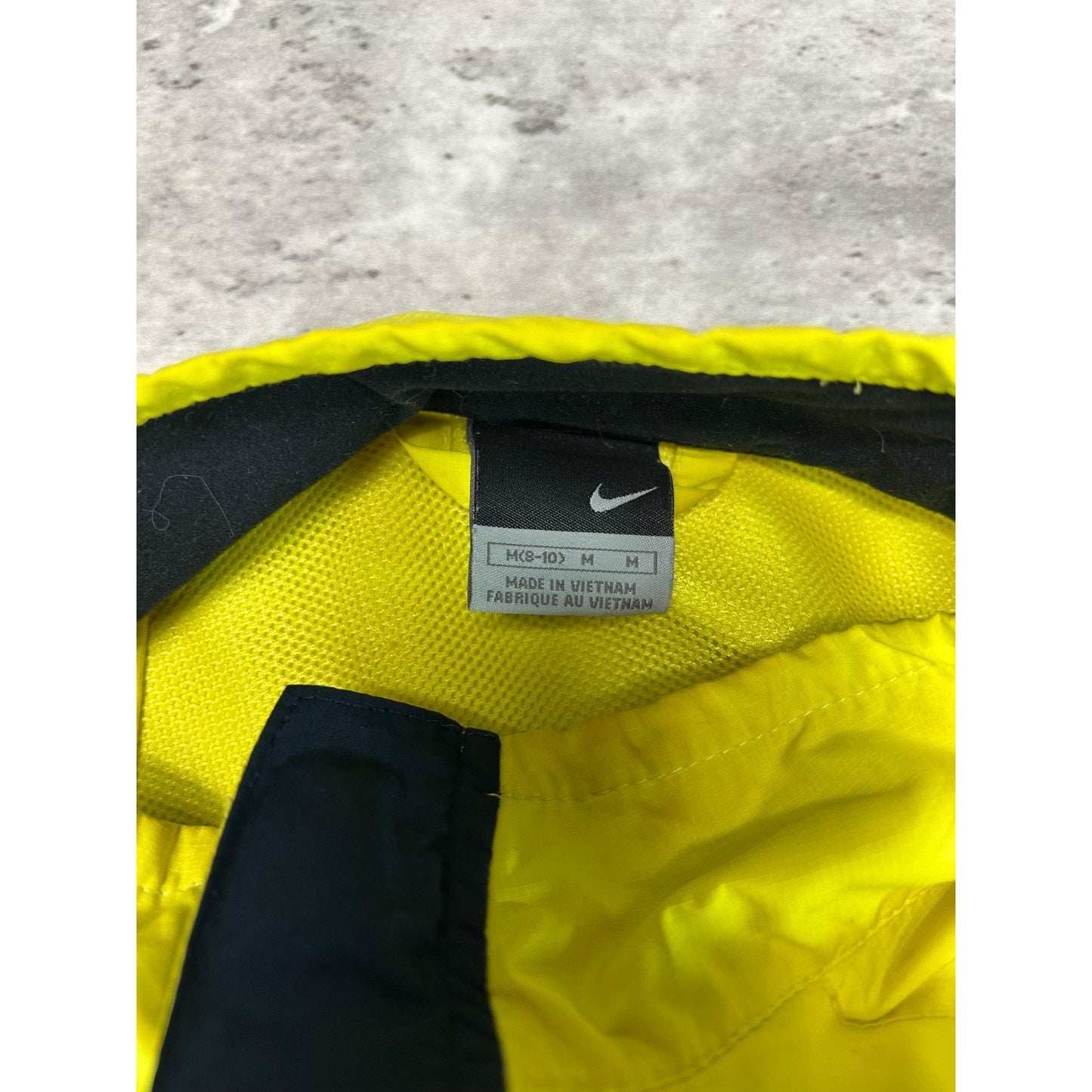 Vintage 2000s Nike Embroidered Swoosh Two Tone Windbreaker Jacket Medium YOUTH