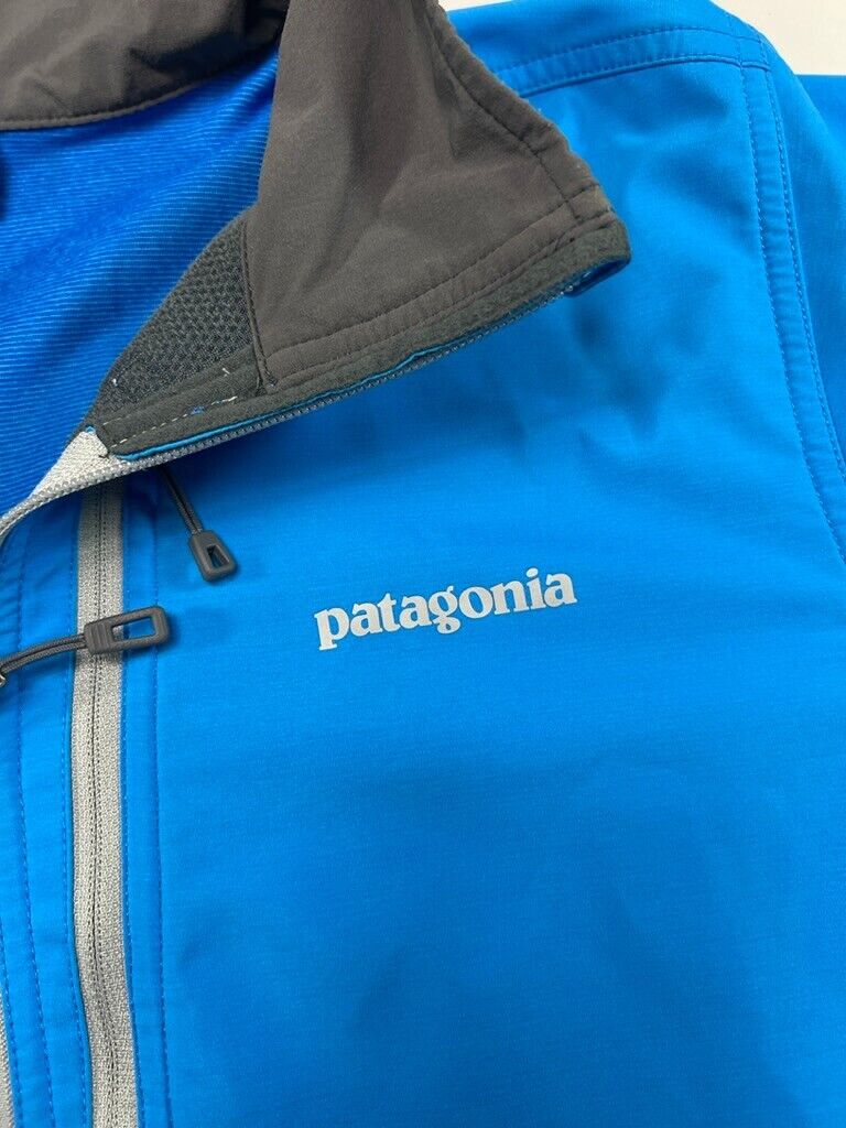 Vintage Patagonia Nylon Full Zip Windbreaker Jacket Size XL Blue