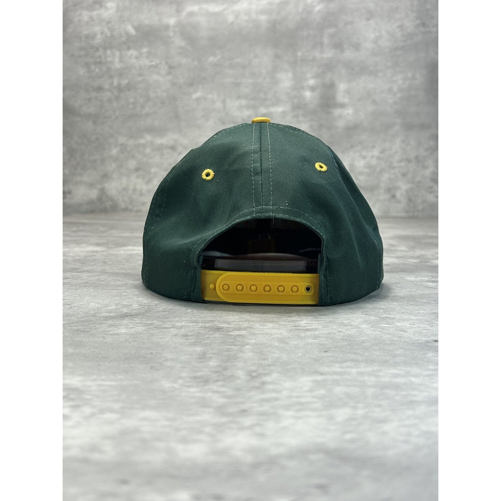 VTG 90s Green Bay Packers NFL Embroidered Spellout Football Snapback Hat OSFA