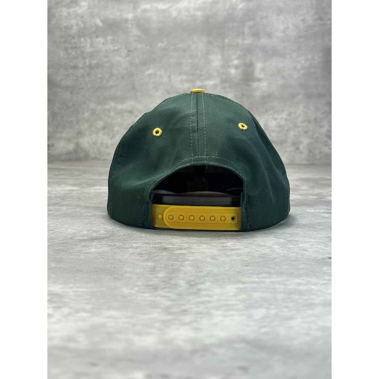 VTG 90s Green Bay Packers NFL Embroidered Spellout Football Snapback Hat OSFA