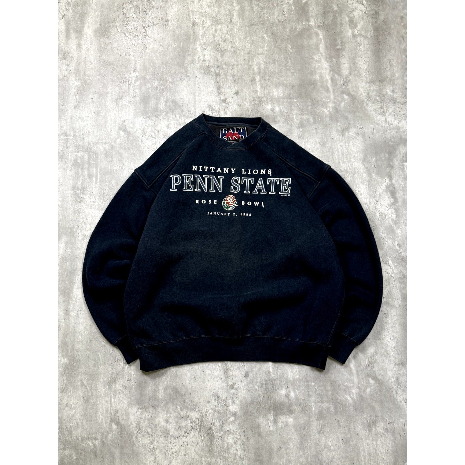 Vintage 1995 Penn State Nittany Lions NCAA Rose Bowl Spellout Sweatshirt Size XL