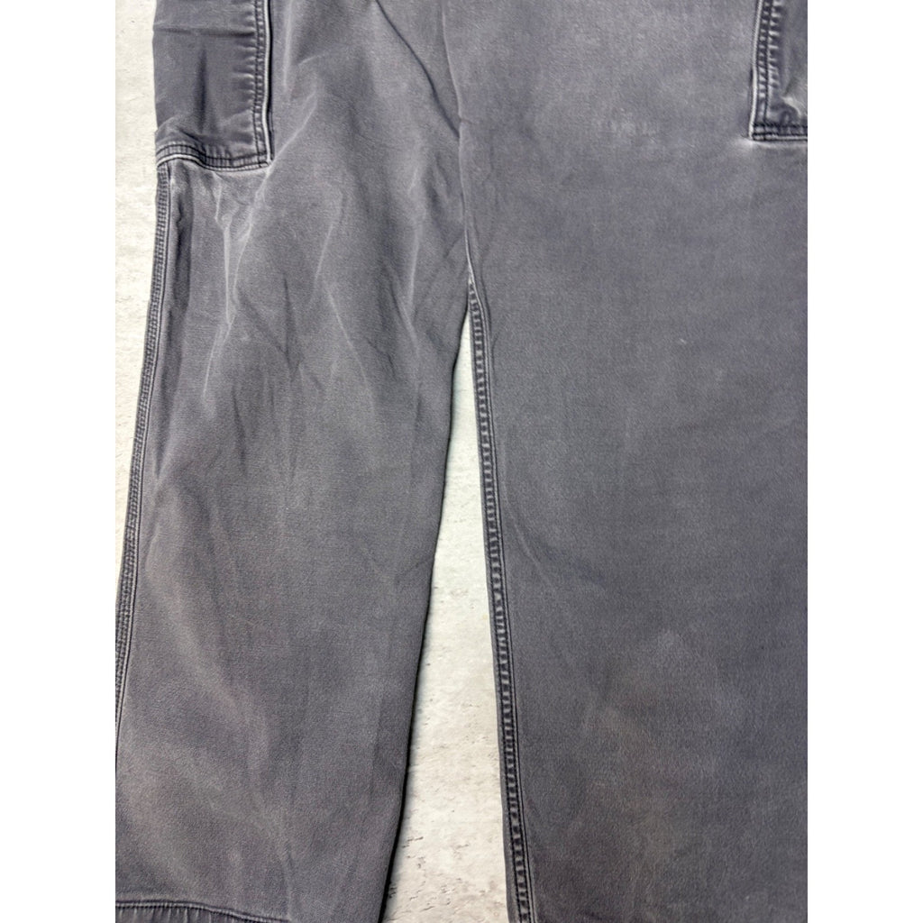 Carhartt Relaxed Fit Canvas Workwear Grey Cargo Pants Size 35