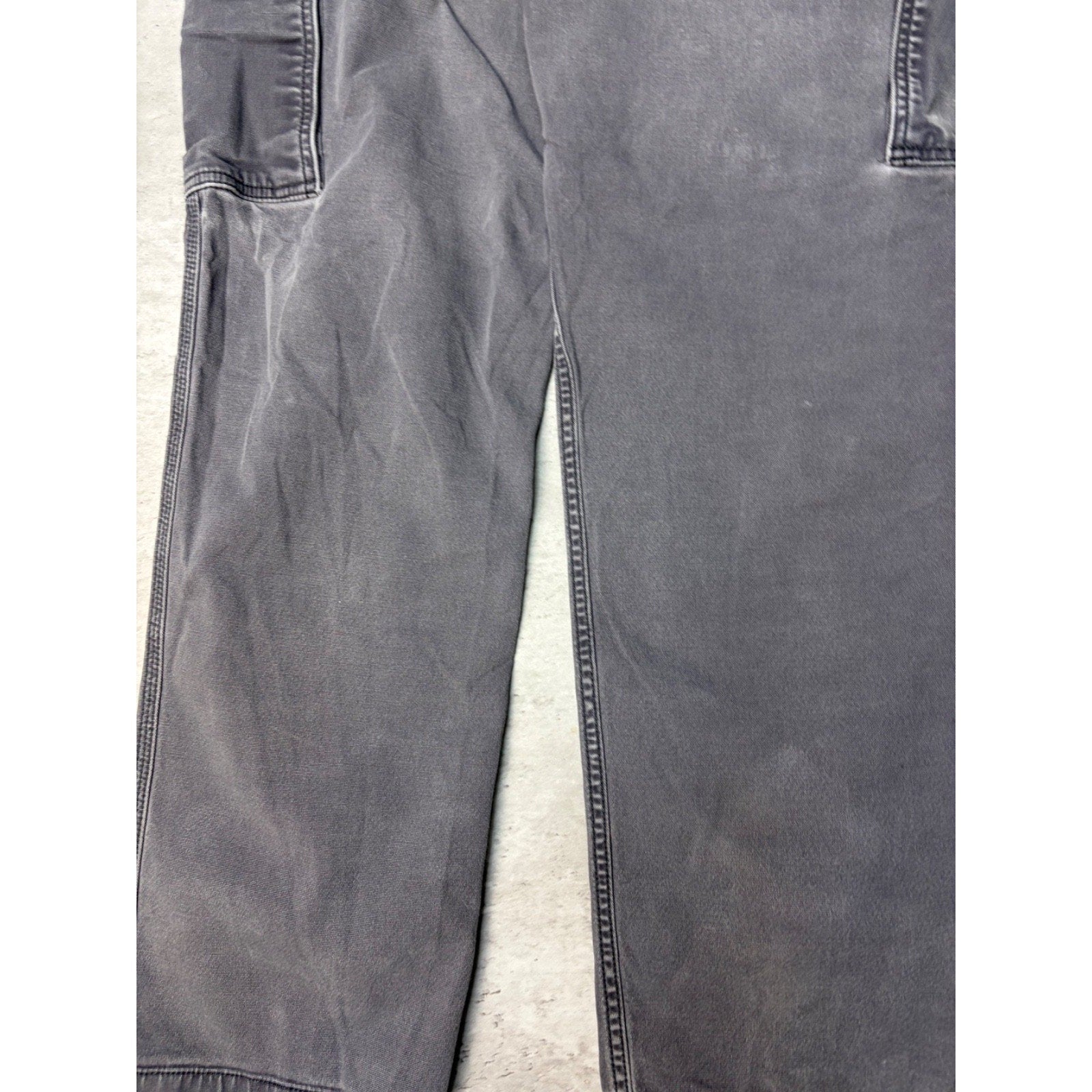 Carhartt Relaxed Fit Canvas Workwear Grey Cargo Pants Size 35