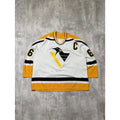 Vintage 90s Mario Lemieux #66 Pittsburgh Penguins NHL CCM Maska Jersey Size 2XL