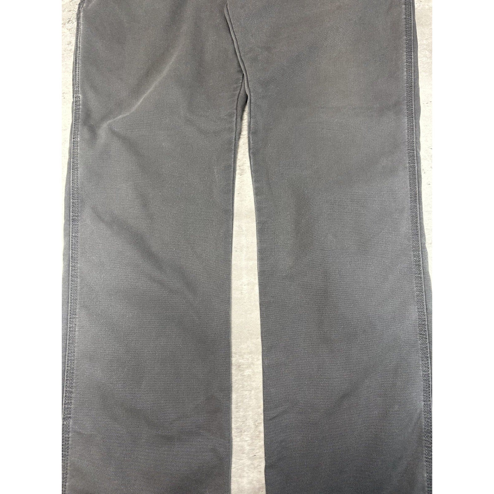 Dickies Flex Canvas Workwear Carpenter Pants Size 37 Gray