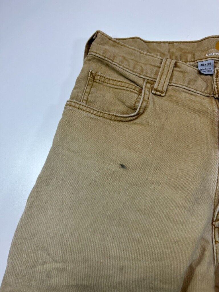 Carhartt Relaxed Fit Canvas Workwear Five Pocket Pants Size 31 Beige