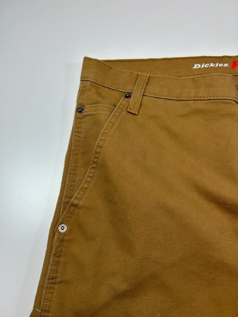 Dickies Flex Canvas Workwear Carpenter Pants Size 37 Beige