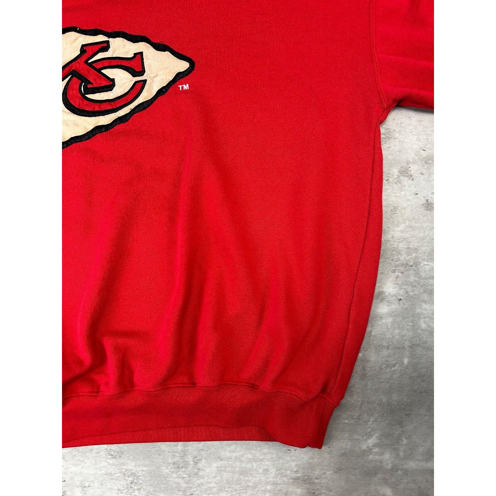 Vintage 90s Kansas City Chiefs NFL Embroidered Logo Starter Sweatshirt Size XL