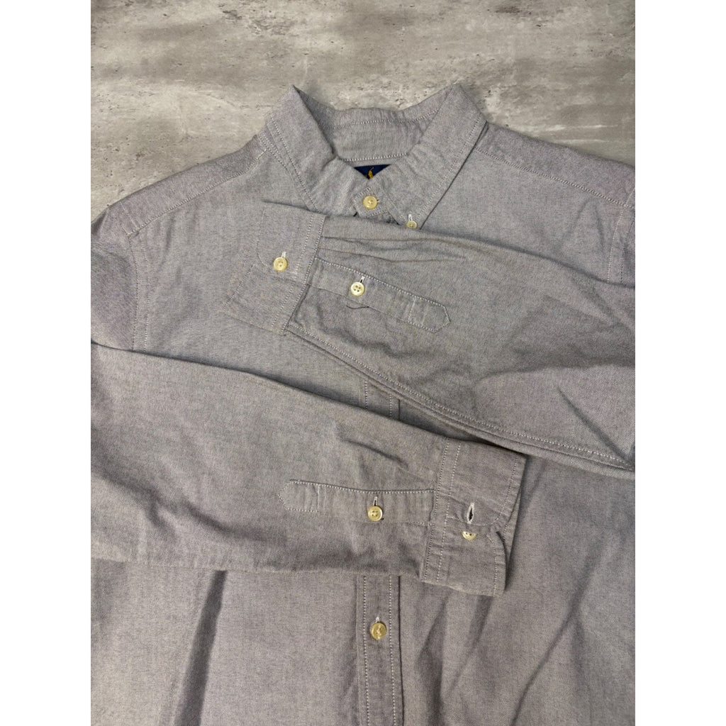 Vintage Polo Ralph Lauren Embroidered Big Pony Button Up Shirt Size XL YOUTH