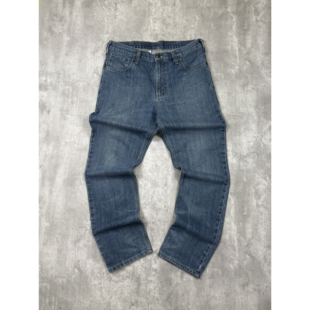 Vintage Carhartt Straight Traditional Fit Dark Wash Denim Pants Size 34