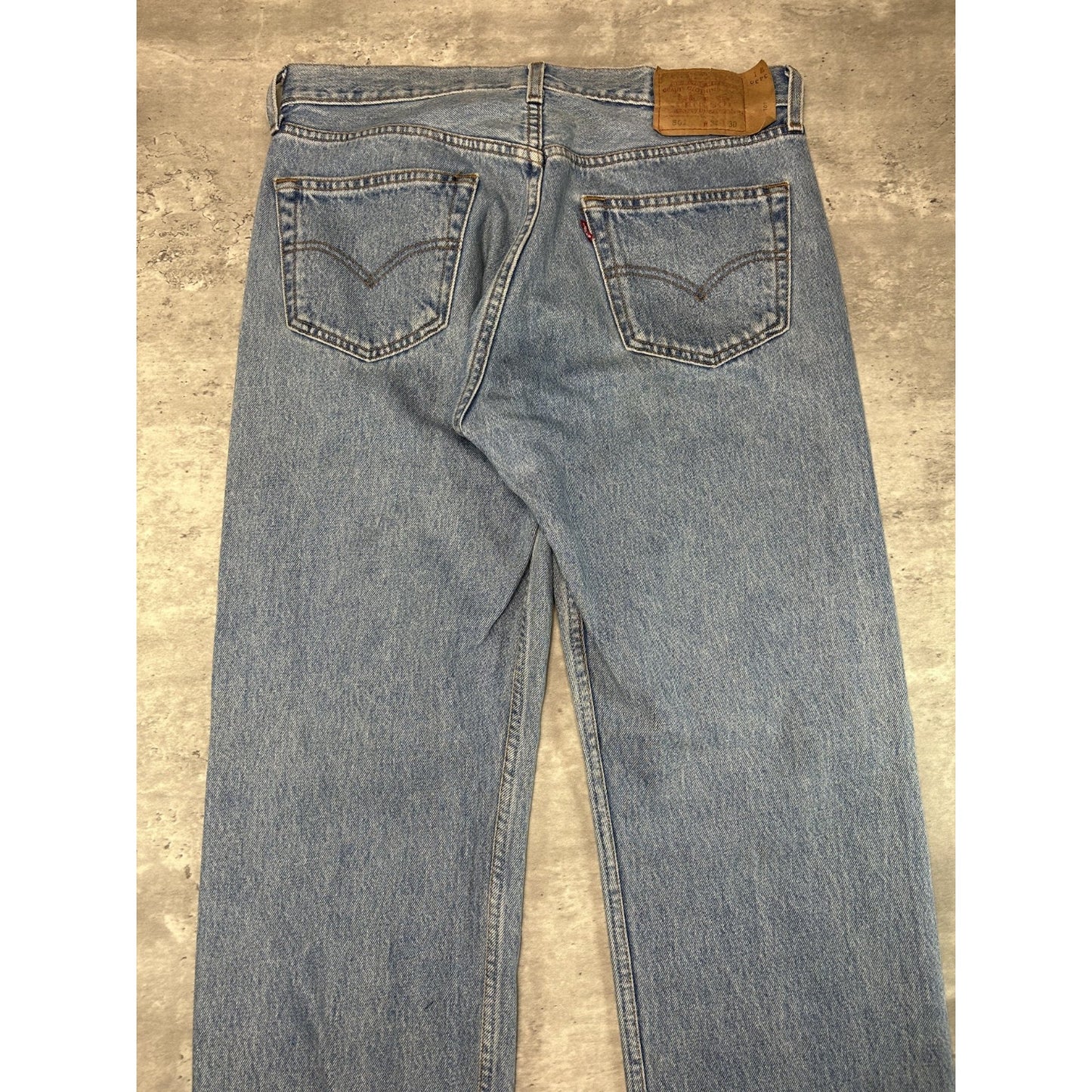 Vintage 90s Levis 501 Red Tab Light Wash Denim Pants Size 34 Blue
