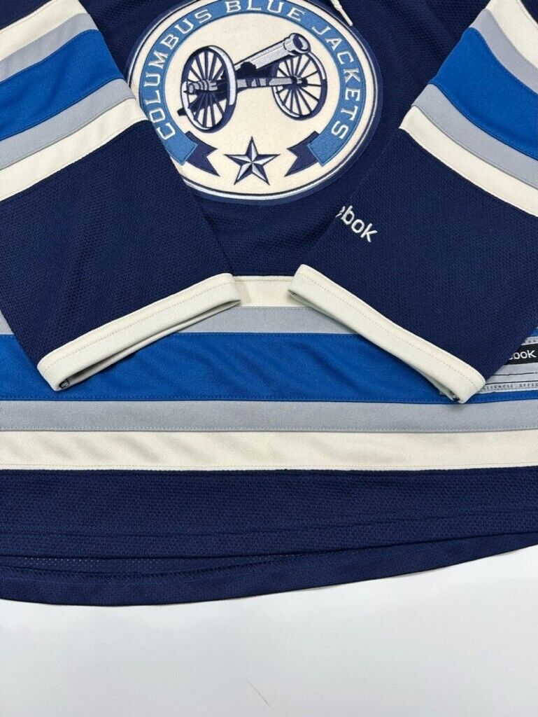 Vintage Columbus Blue Jackets Stitched Reebok Hockey Jersey Size Small