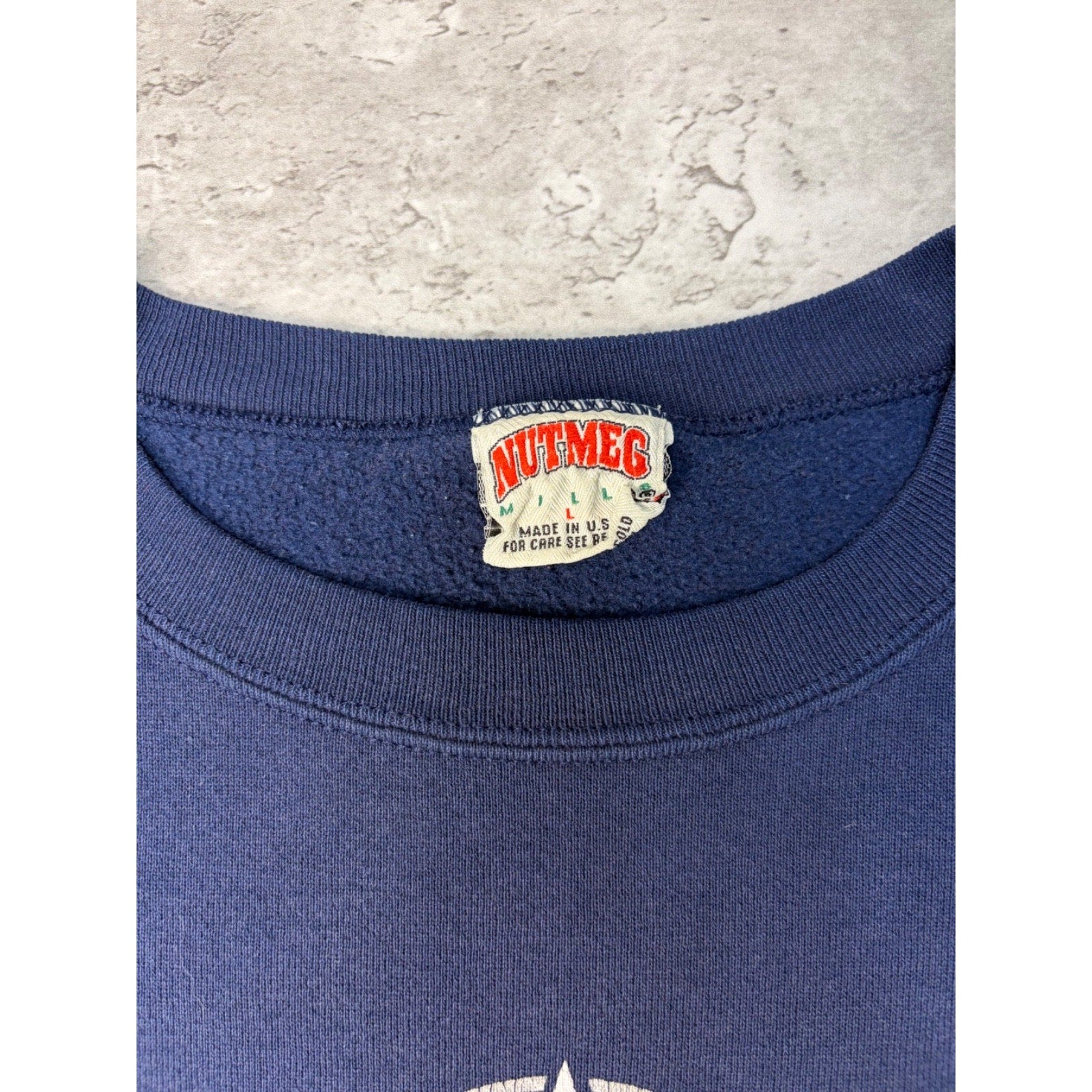 Vintage 90s Dallas Cowboys NFL Spellout Graphic Football Sweatshirt Size Large