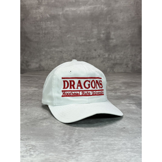 Vintage 90s Moorhead State Dragons NCAA Embroidered Spellout Snapback Hat OSFA