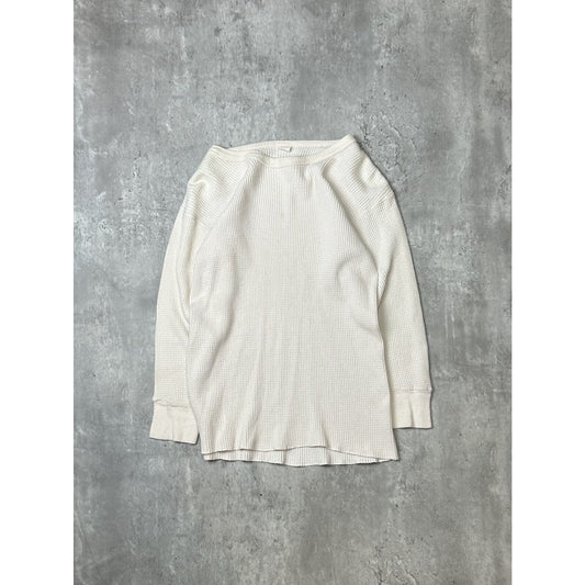 Vintage 1960s Heathknit Thermal Print Long Sleeve T-Shirt Size Large