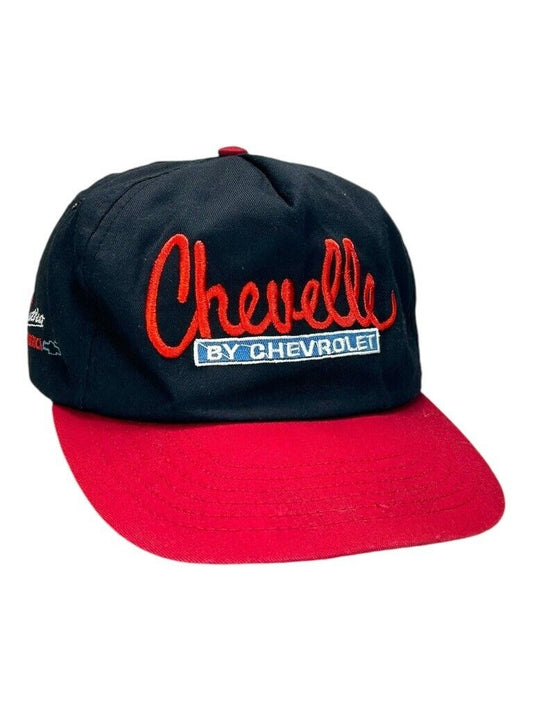 Vintage 90s Chevelle By Chevrolet Embroidered Spellout Snapback Hat OSFA