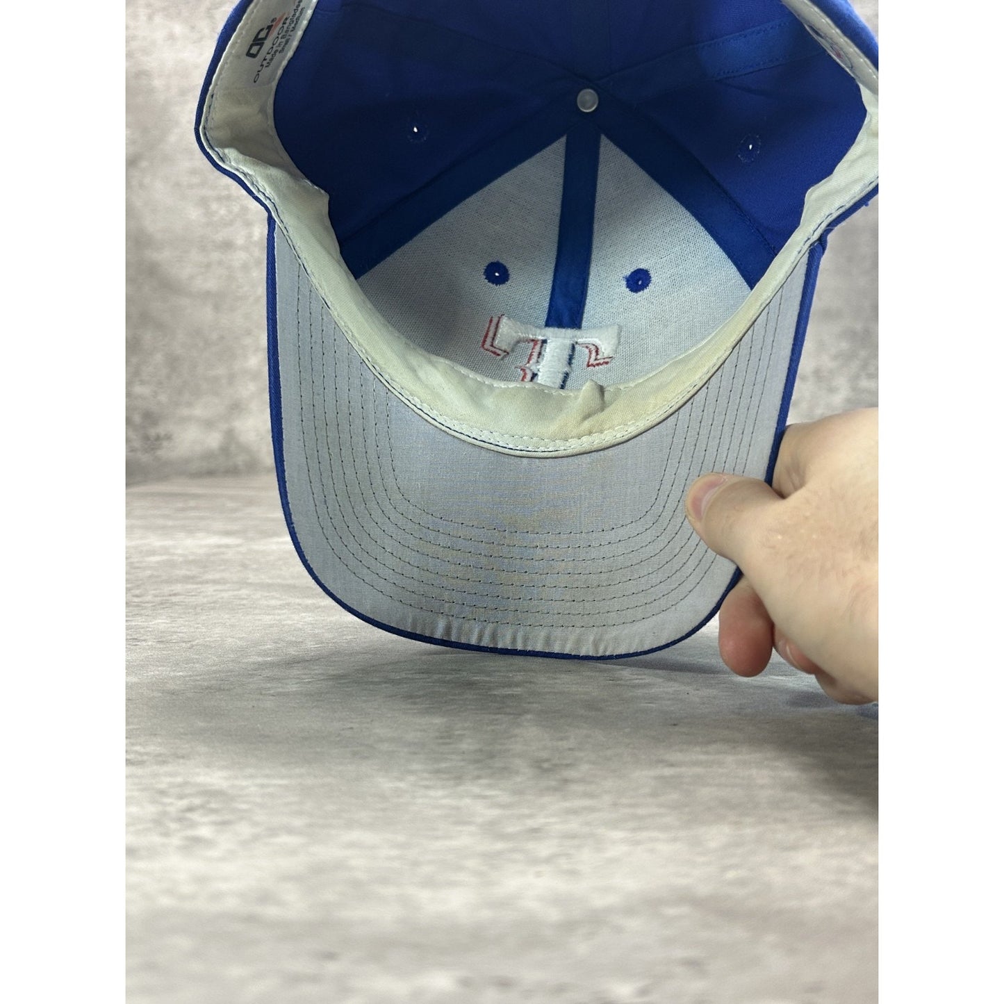 Vintage 90s Texas Rangers MLB Embroidered Logo Baseball Snapback Hat OSFA S/M