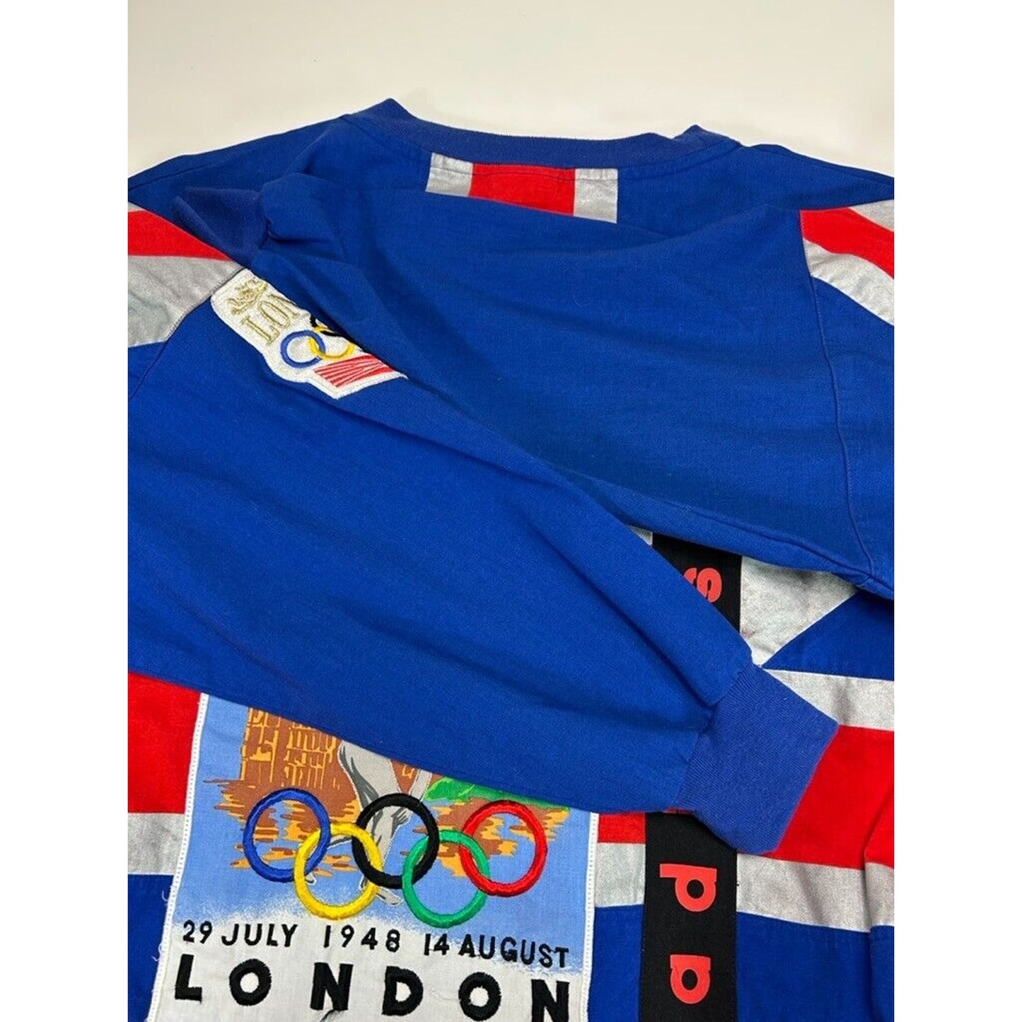 Vintage 80s Adidas London Olympic Games 1908 Sweatshirt Size XL