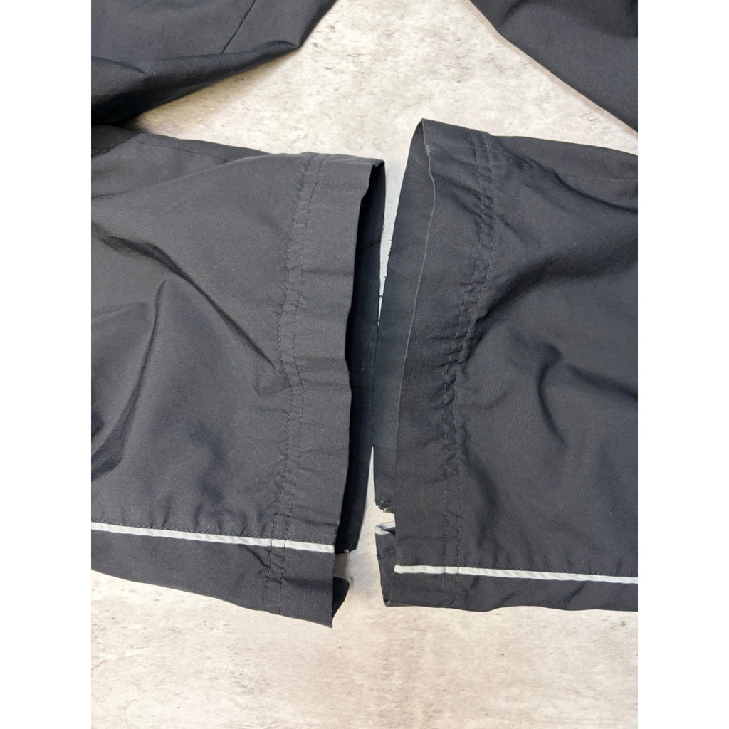 Vintage 2000s Nike Embroidered Swoosh Black Nylon Track Pants Size Large