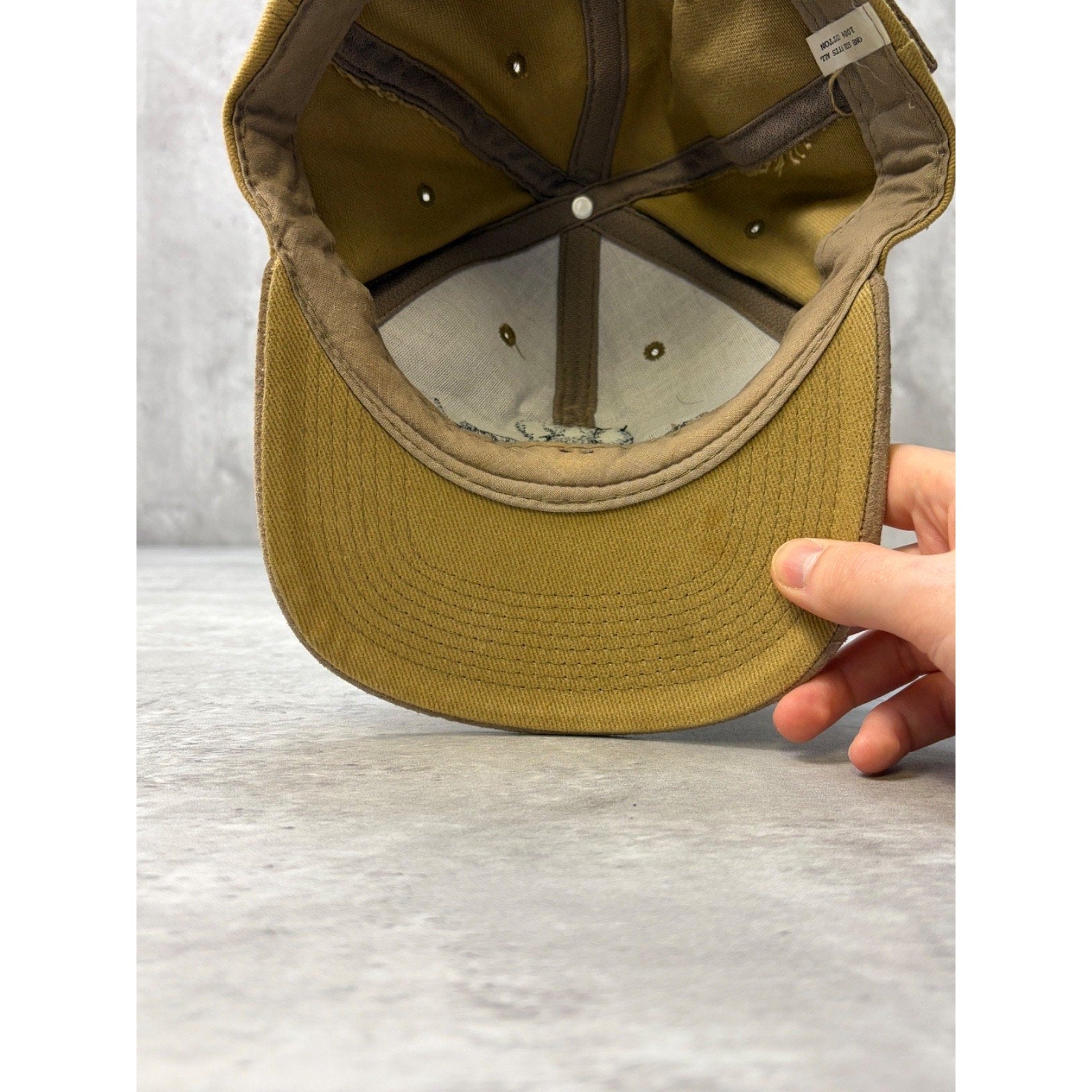 Vintage Safari Animal Out Of Africa Embroidered Strapback Hat OSFA