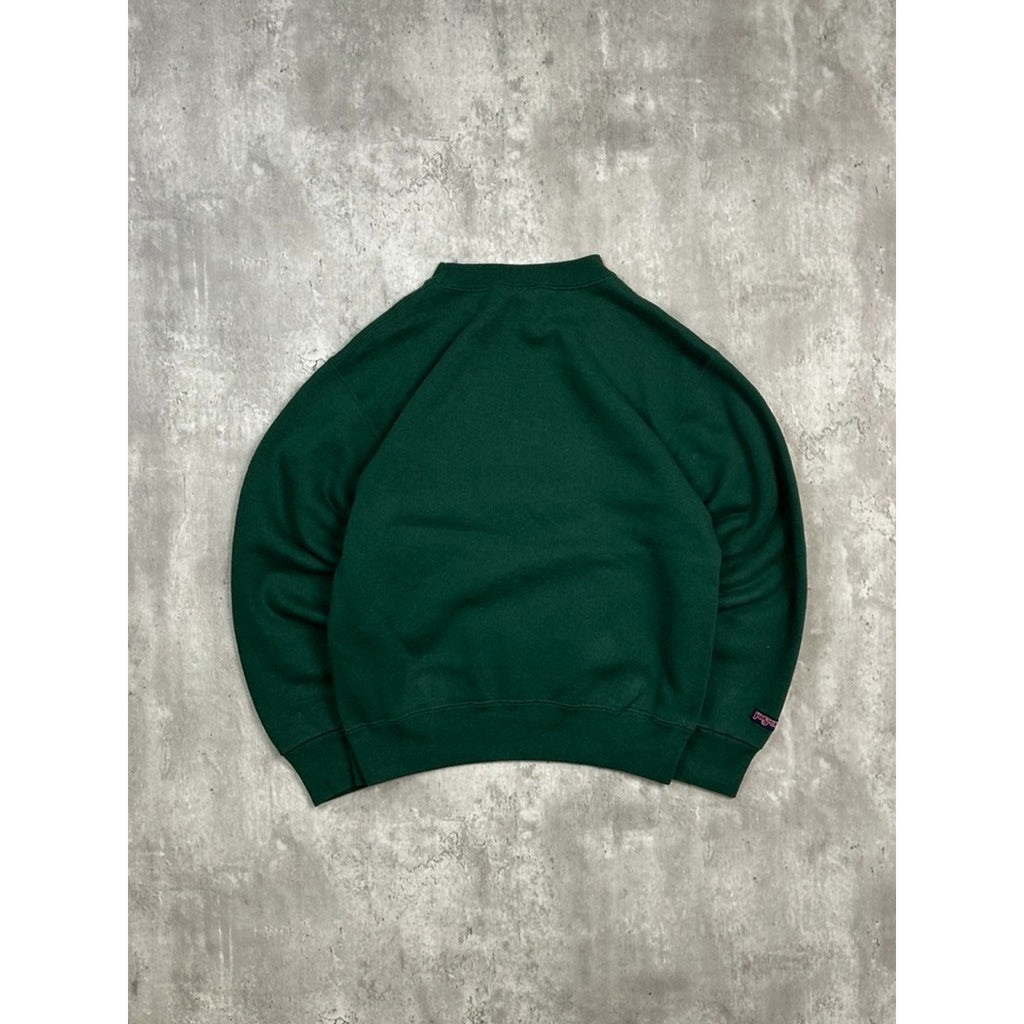 Vintage 90s Slippery Rock NCAA Embroidered Spellout Crewneck Sweatshirt Medium