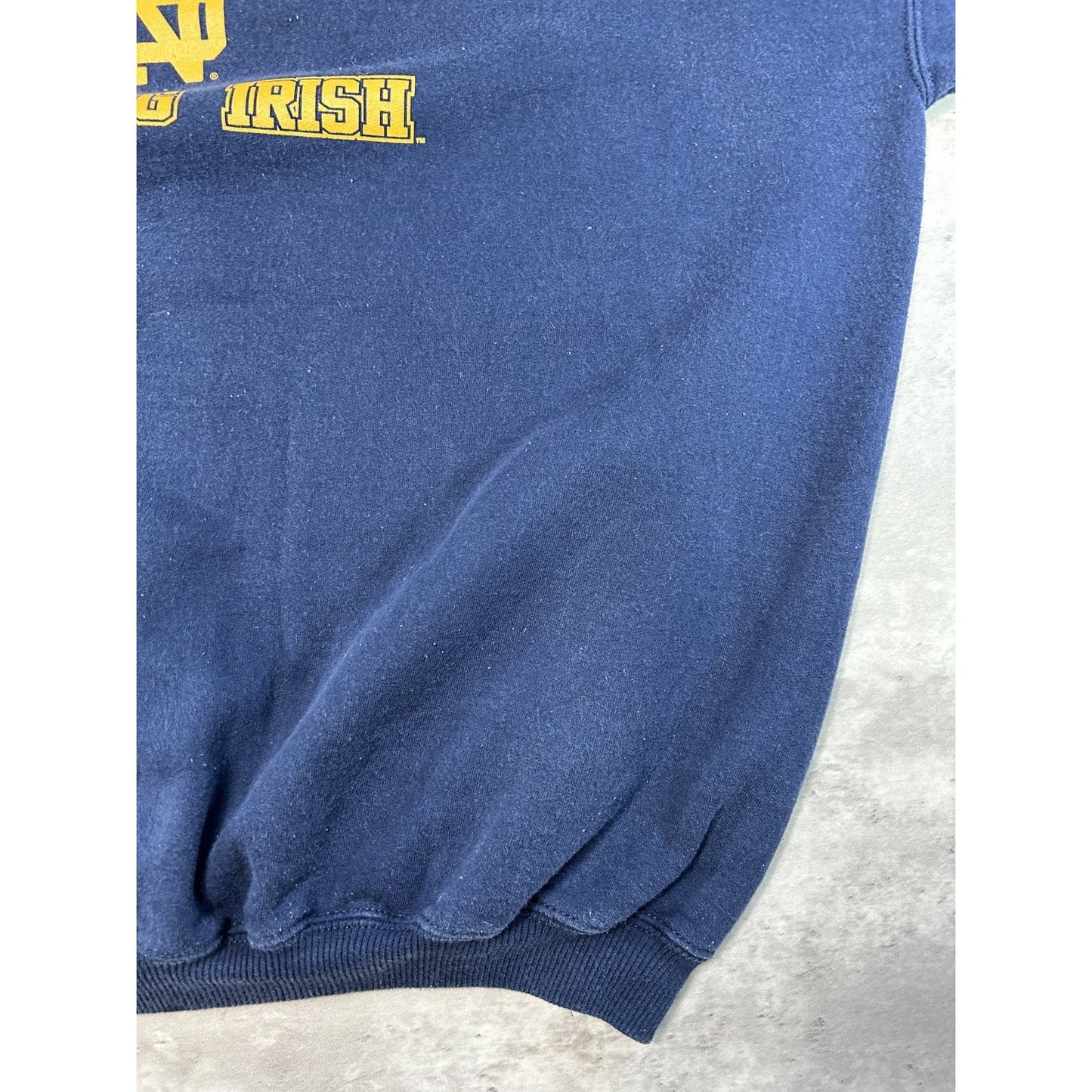 Vintage Notre Dame Fighting Irish NCAA Spellout Graphic Sweatshirt Size 2XL