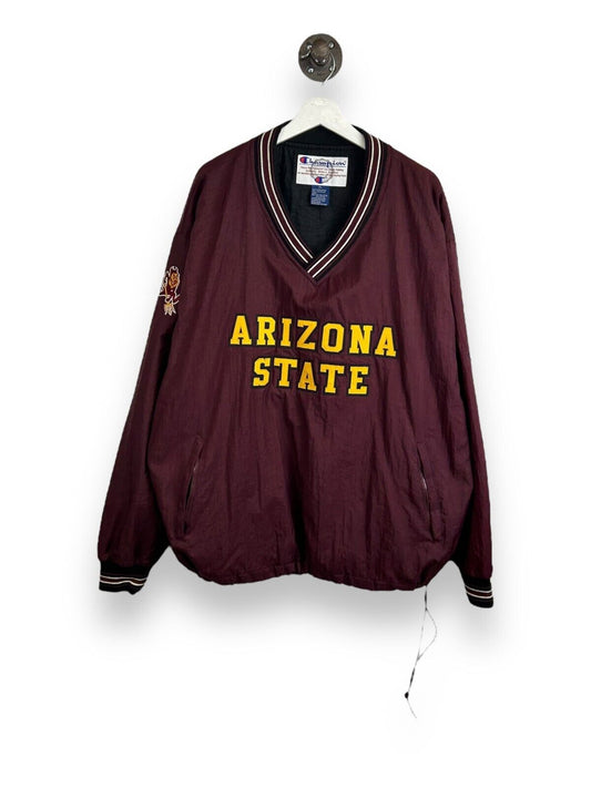 Vintage 90s Arizona State Sundevils NCAA Champion Nylon Pullover Jacket Size XL