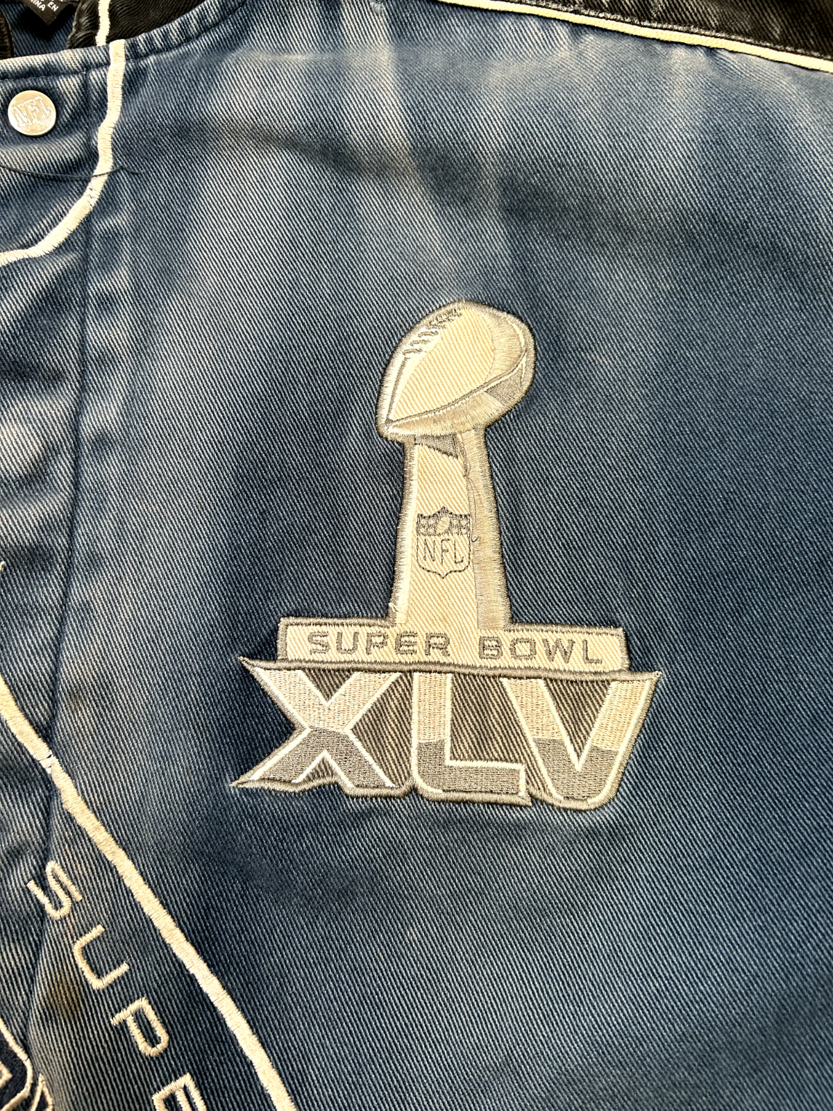 2011 Dallas Cowboys NFL Super Bowl XLV Football Jacket Size 5XL